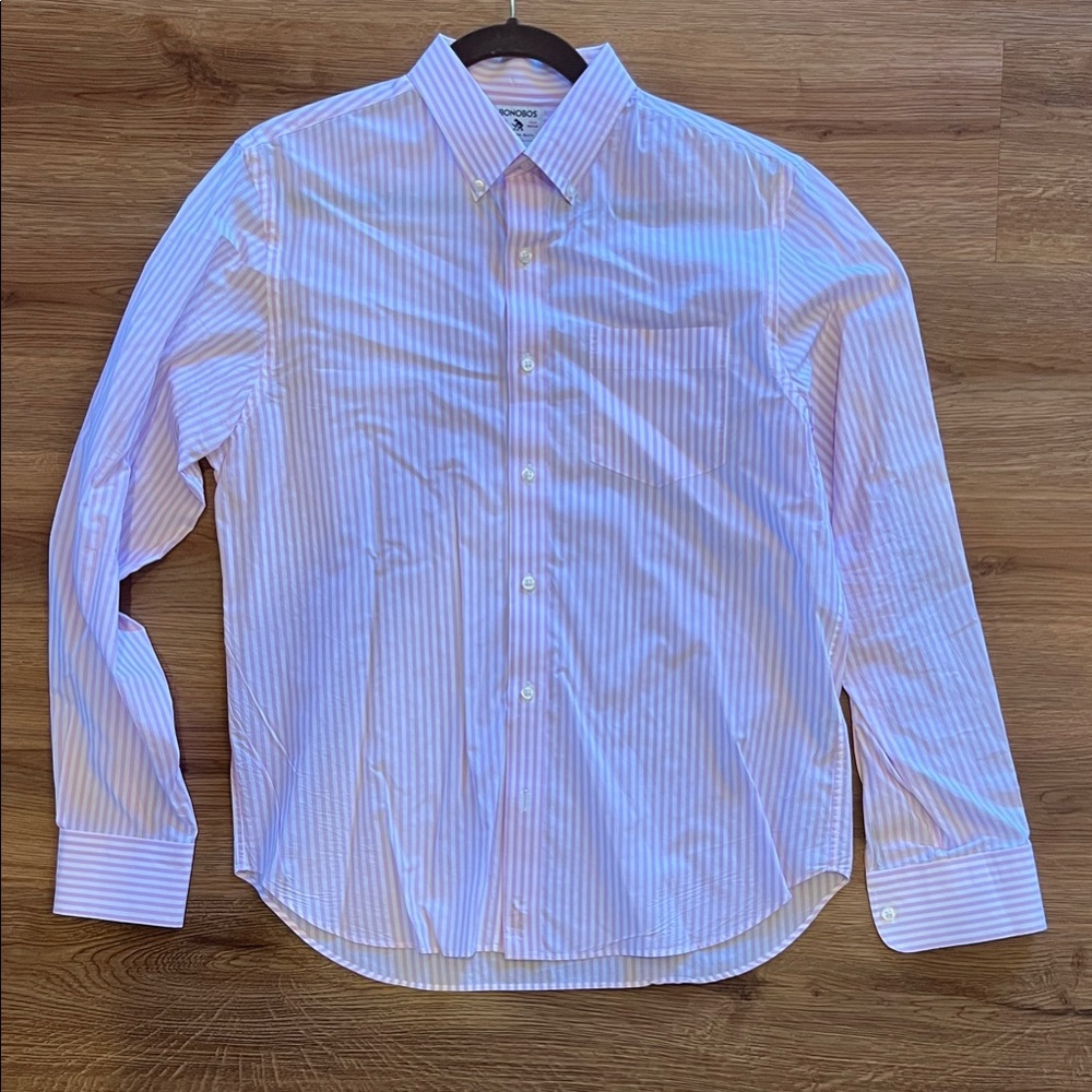 Bonobos Light Pink Striped Dress Shirt